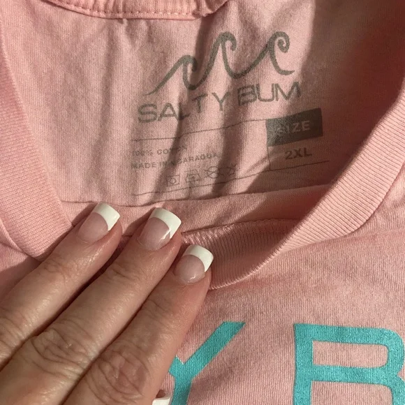 2X XXL Salty Bum tee  T-Shirt Top - Picture 2 of 3